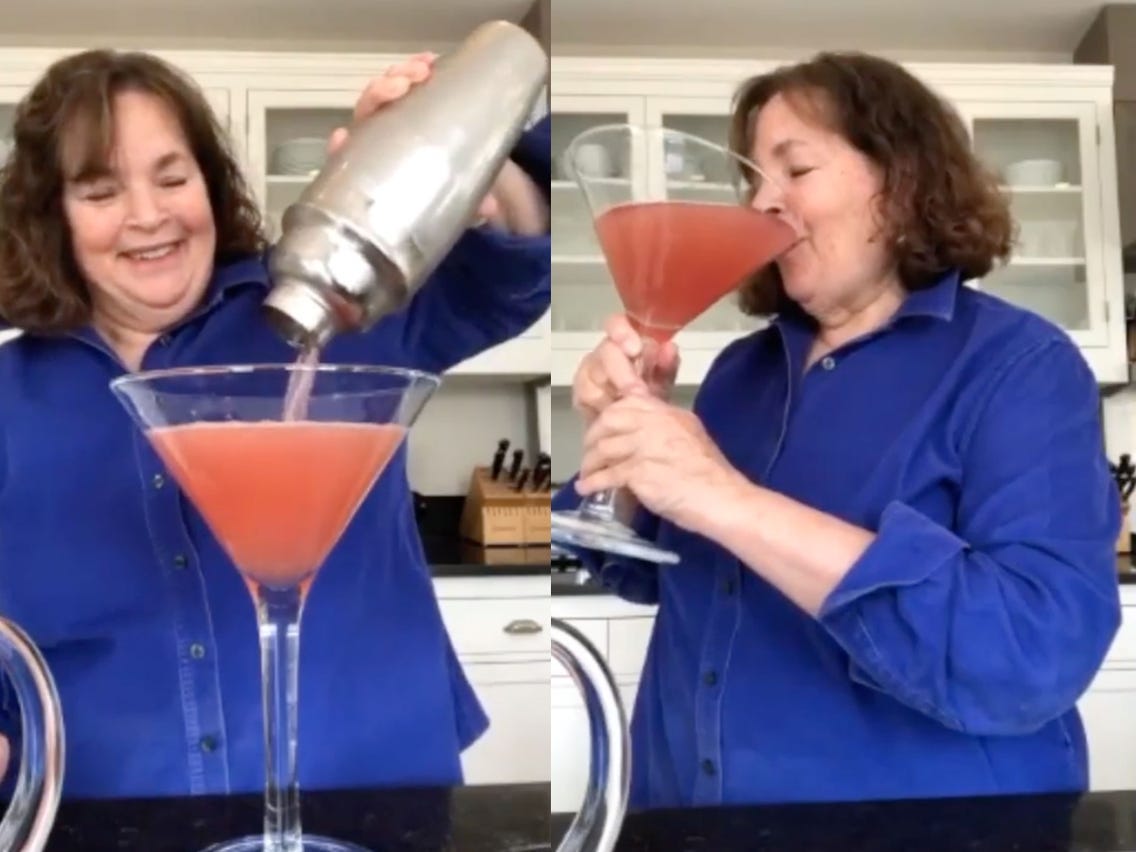 Ina Garten Made a Huge Batch of Cosmopolitans in the Morning