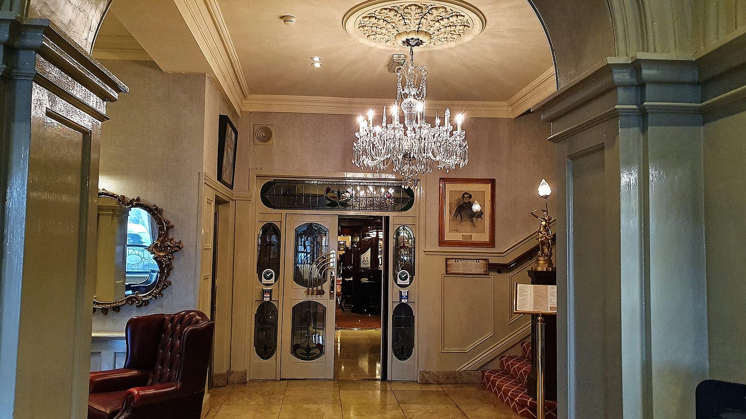 Entrance hall showing original staircase and a picture of Thomas Francis Meagher