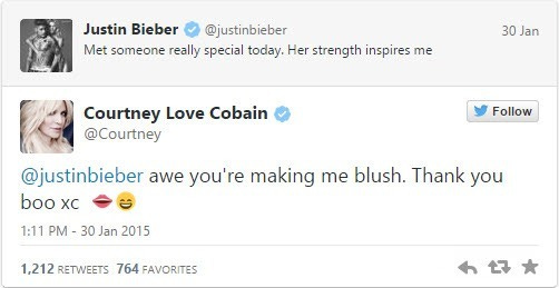 courtney love justing bieber couple up for muse love 2015