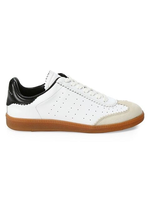 Shop Isabel Marant Bryce Leather Sneakers | Saks Fifth Avenue