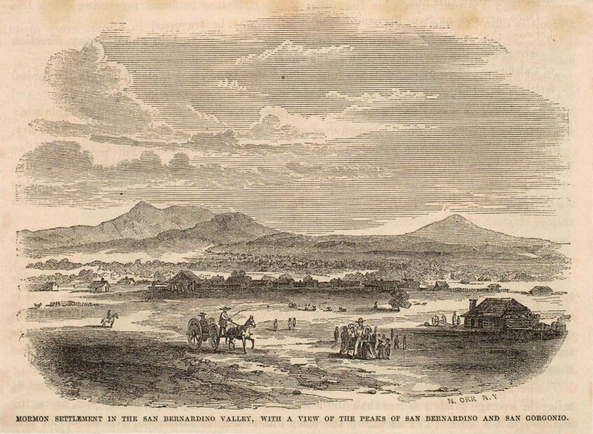 Mormon colony of San Bernardino