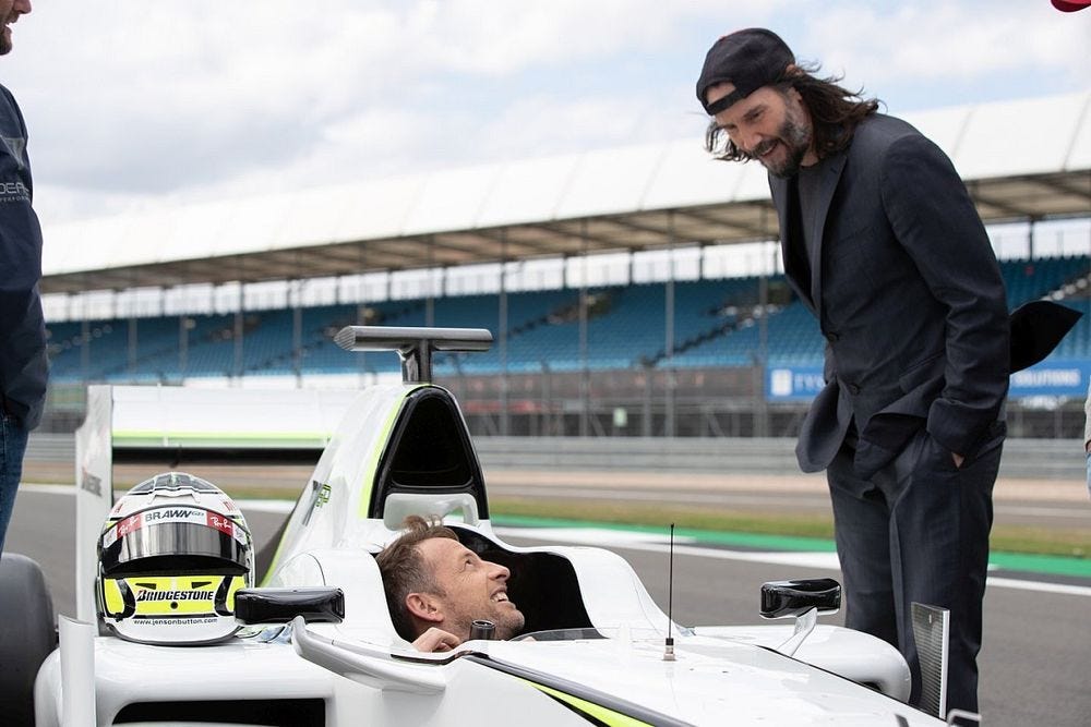 Keanu Reeves, Jenson Button