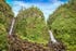 Trafalgar Falls, a pair of stunning waterfalls in Dominica, the Caribbean's "Nature Island."