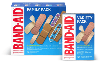 band-aid boxes - note, registered trademark used with permission of the owner