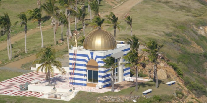 Jeffrey Epstein's Private Island Features a Mysterious Temple