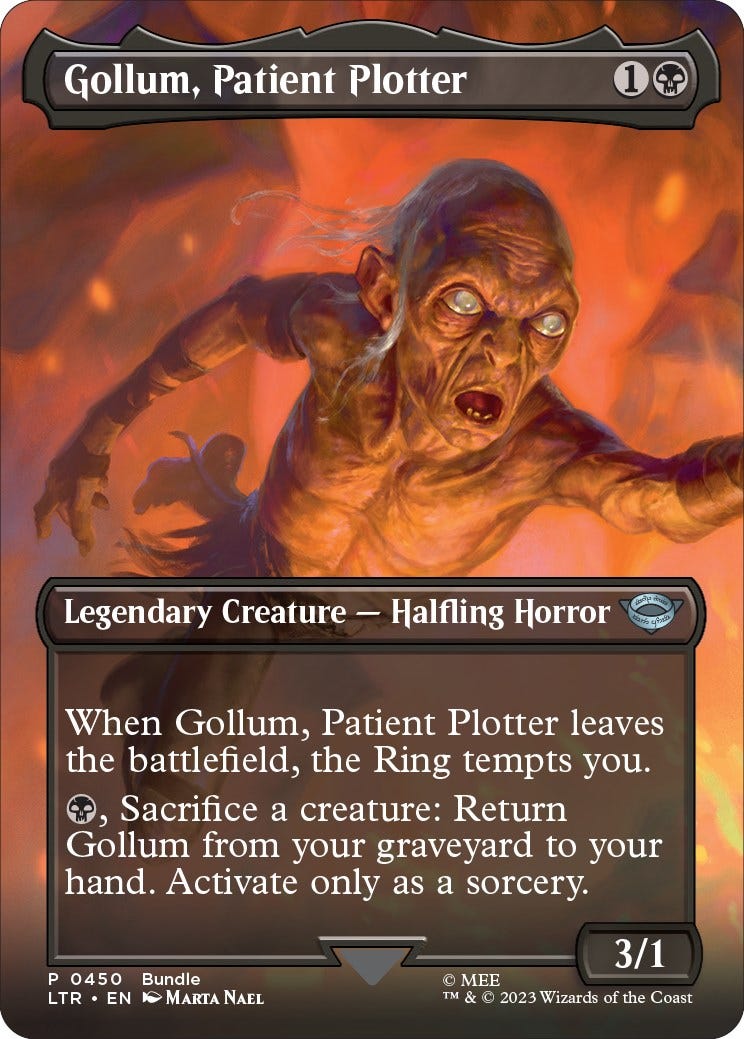 Gollum, Patient Plotter (Borderless) - Universes Beyond: The Lord of the  Rings: Tales of Middle-earth - Magic: The Gathering