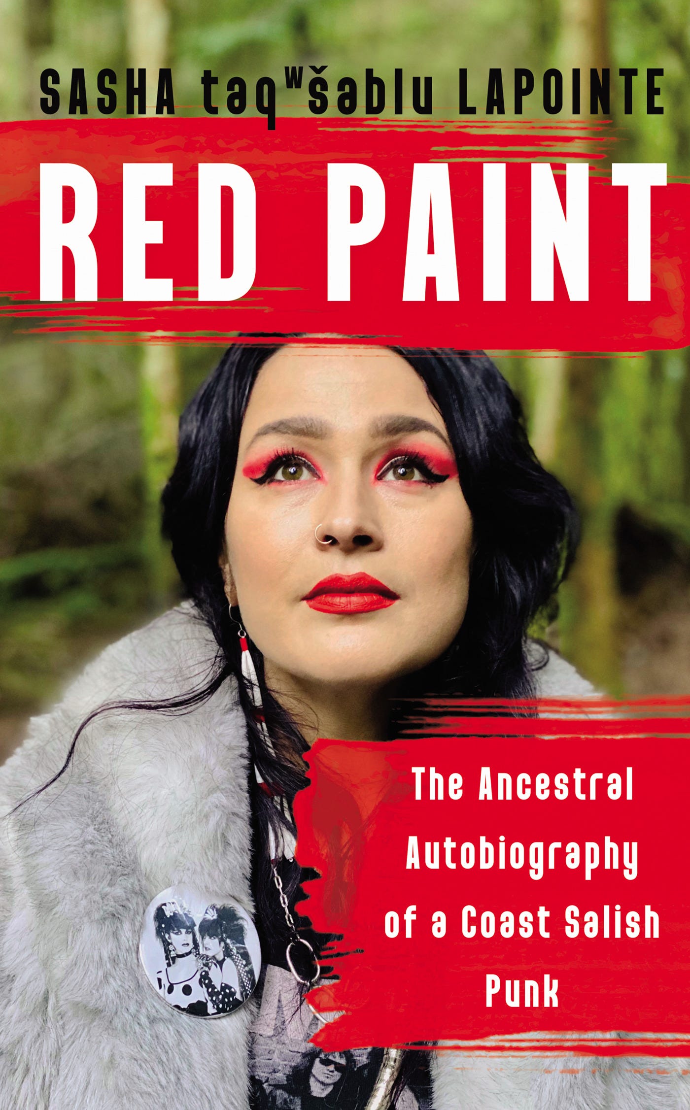 Image shows the cover of Sasha taqwšəblu LaPointe's Red Paint
