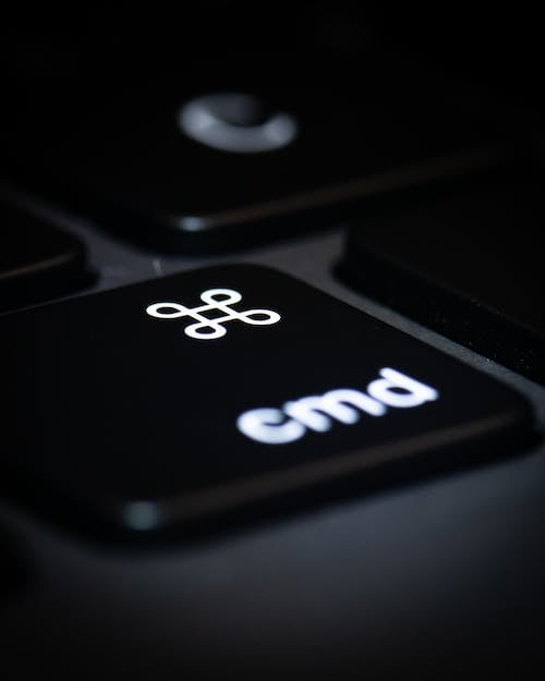 Free A Close-Up Shot of a Command Key Stock Photo