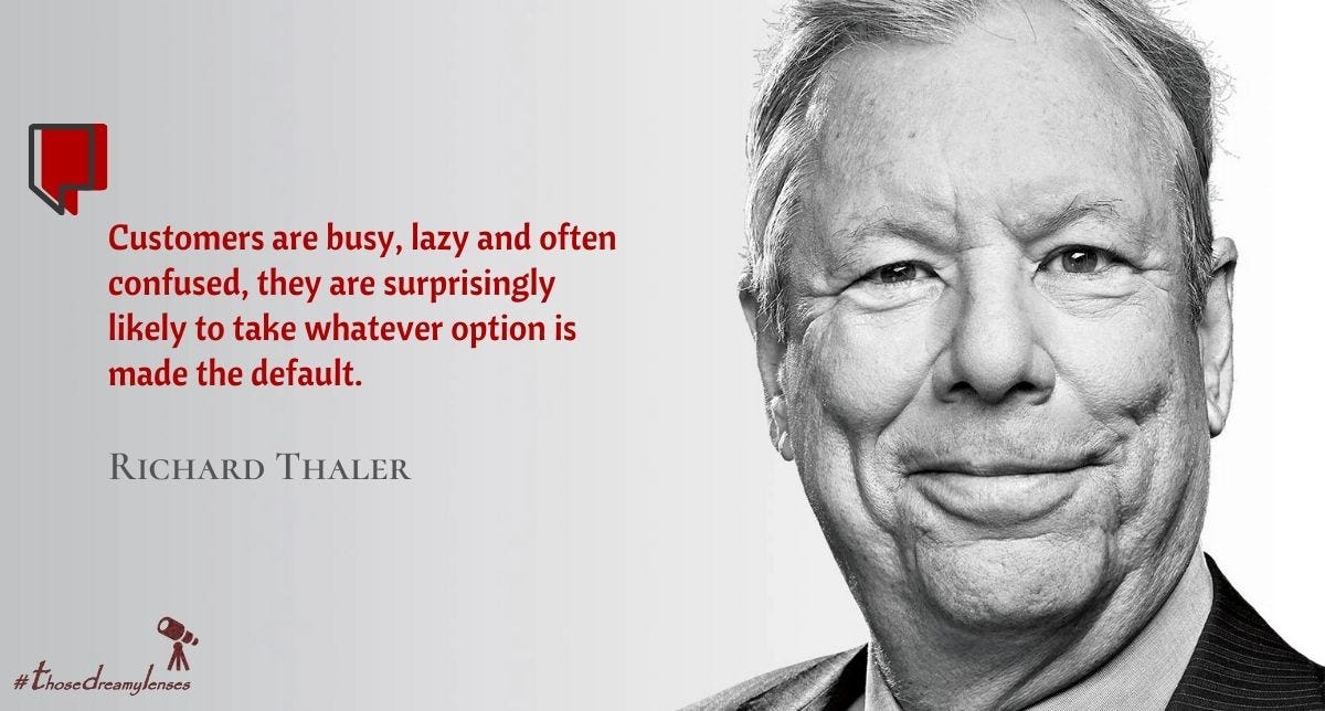 Richard Thaler quote on nudge theory