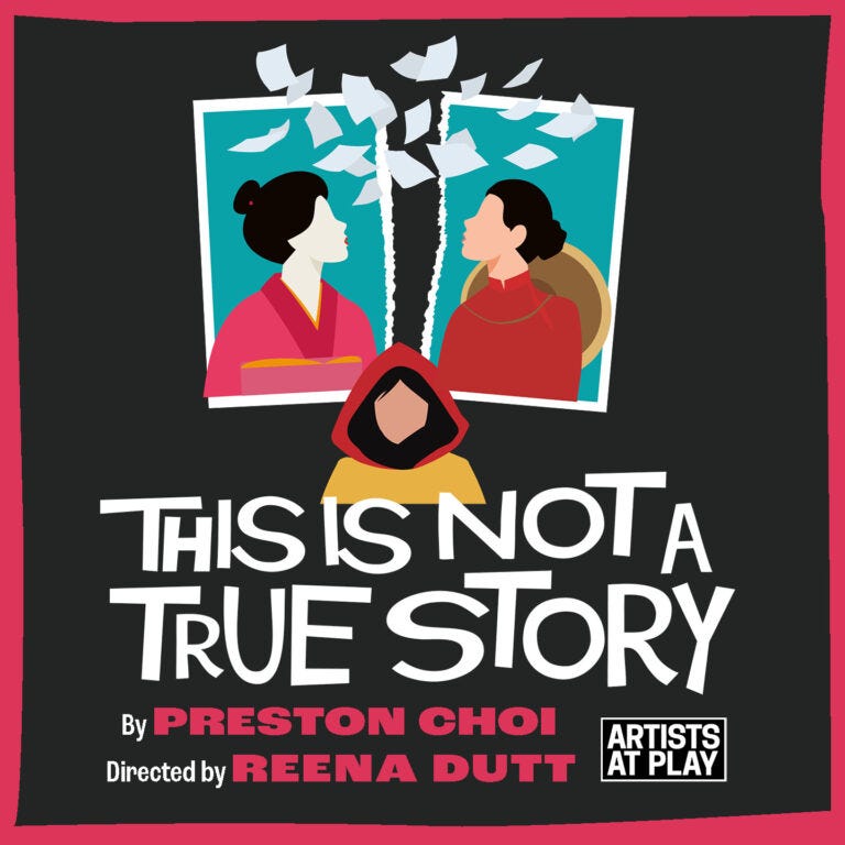 Promotional poster for "This is Not a True Story."