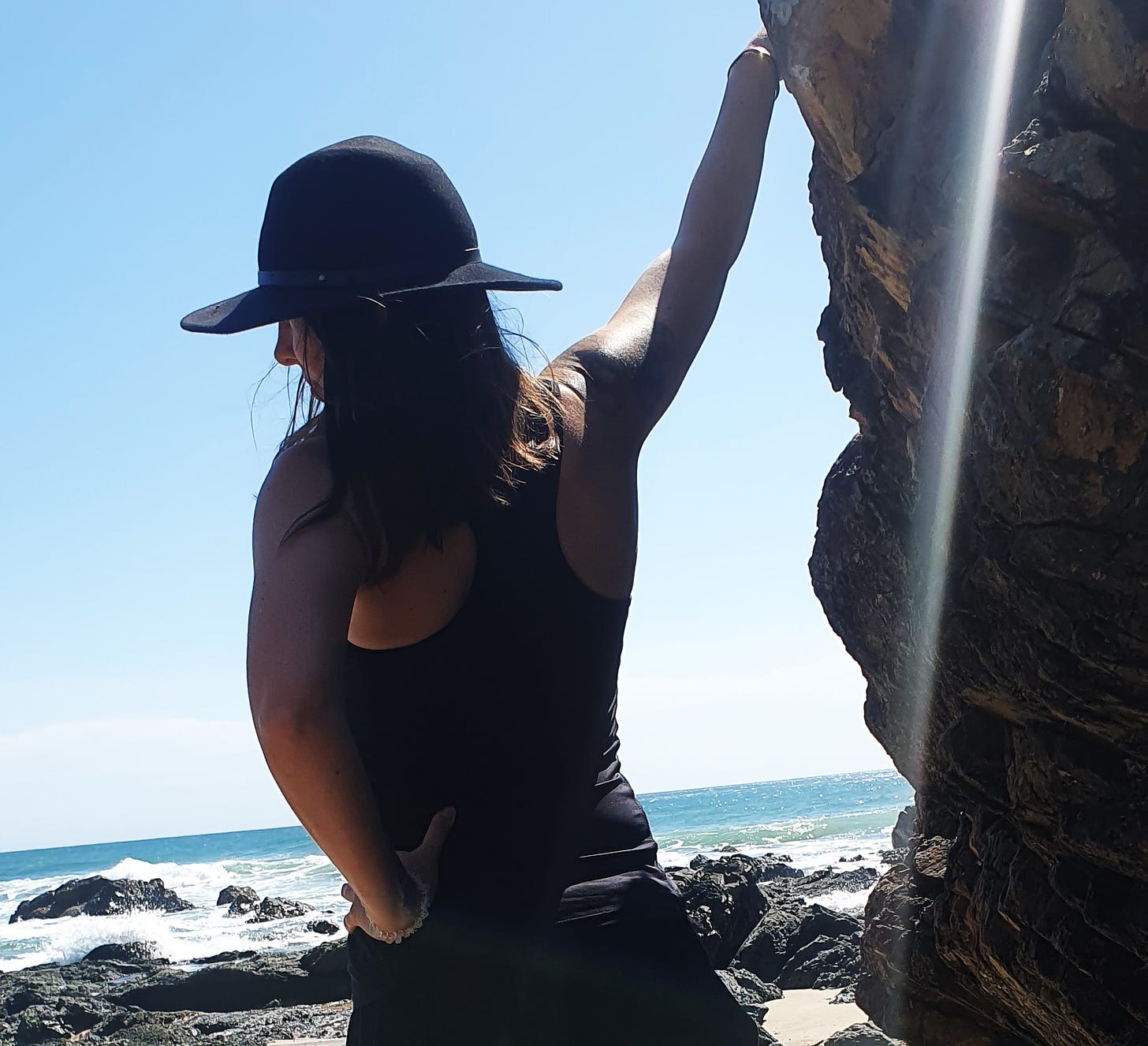 Alina Pitt on the Beach, picture taken by Travis Pitt