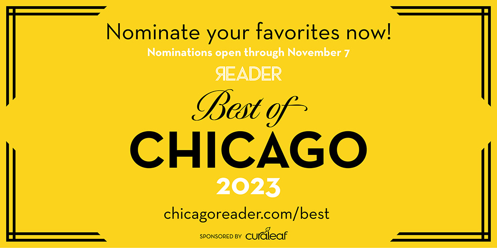 Infographic promoting Best of Chicago nominations