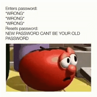 New password can't be your old password