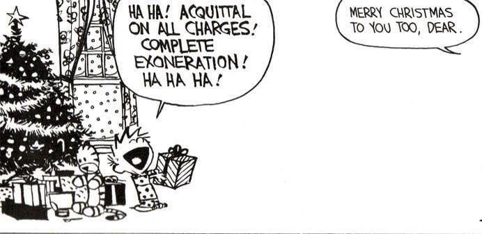 Acquittal on all charges! : r/calvinandhobbes