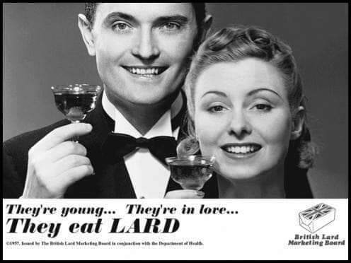 r/FatEqualsFlavor - British Lard Marketing Board ad (1957) - They knew what's what!