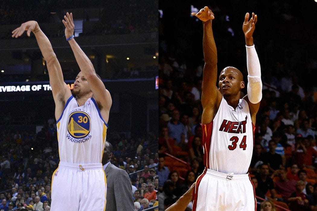 NBA Great Ray Allen Thinks Steph Curry is well on his way to Being Best Shooter Ever 2016 images