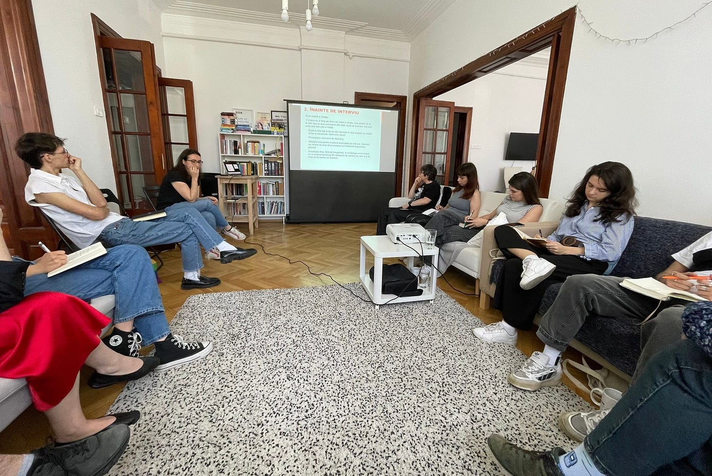 The picture shows a group of journalism during a workshop. The picture shows a group of journalism during a workshop.