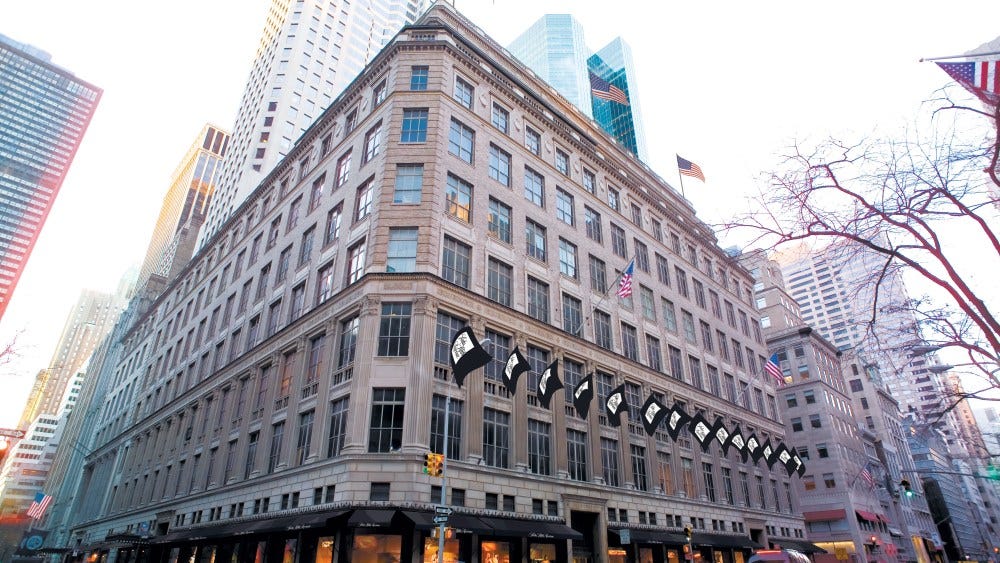 The Saks Fifth Avenue flagship in Manhattan.