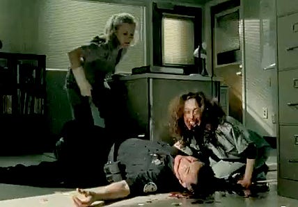 beth kills gorman with zombie walking dead slabtown images