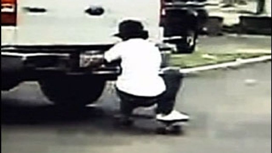 Skater's 'skitching' leads to serious injury