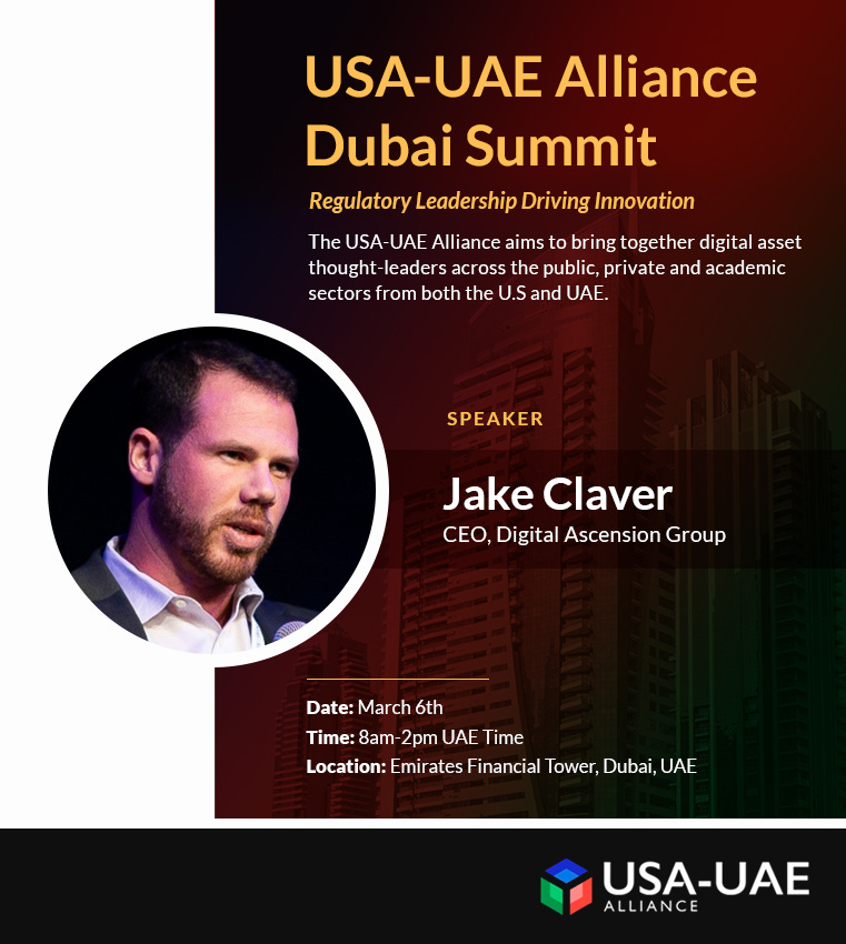 Jake Claver Speaks at USA-UAE Conference in Dubai