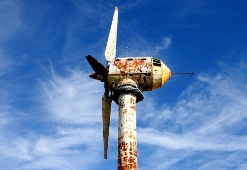 wind turbine rusted