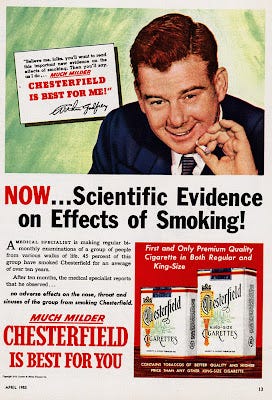 Transform Drug Policy Foundation Blog: Pseudoscience tobacco advertising  from the bad old days