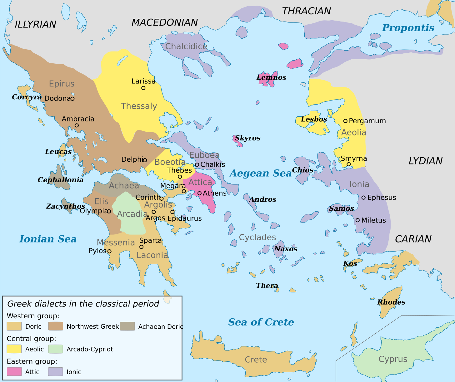 Ancient Greek dialects - Wikipedia