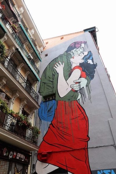 Mural by D*Face in Madrid