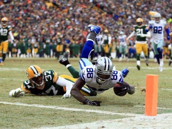 dez bryant fumbles cowboy against green bay 2015 nfl images