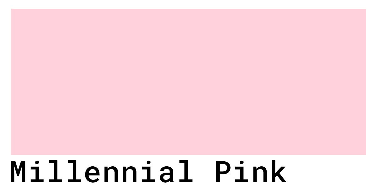 Millennial Pink Color Codes | Pink color, Millenial pink, Color coding