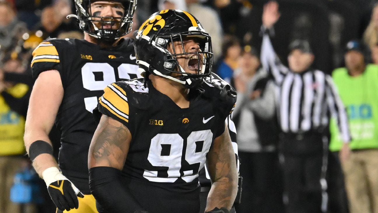 Suspended Iowa DL Noah Shannon cleared to practice with team - ESPN