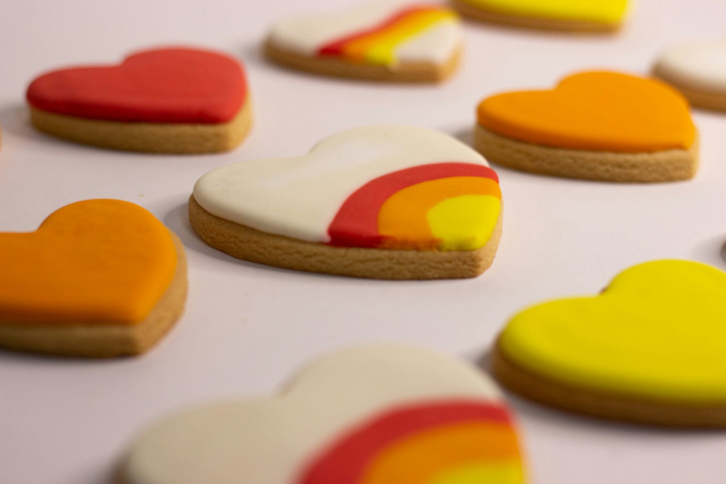 heart-shaped valentine's day cookies