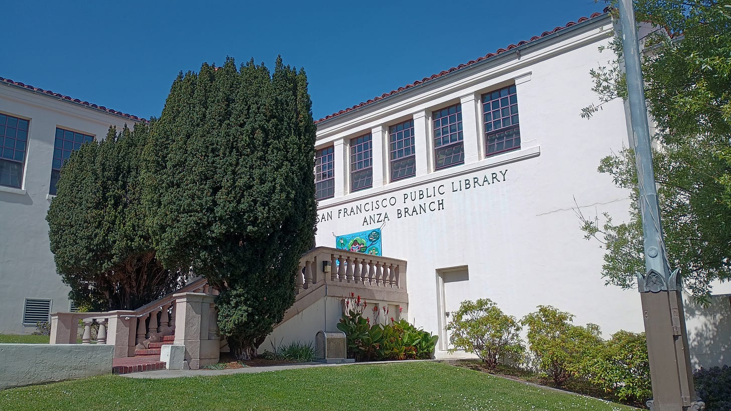 San Francisco public library Anza Branch