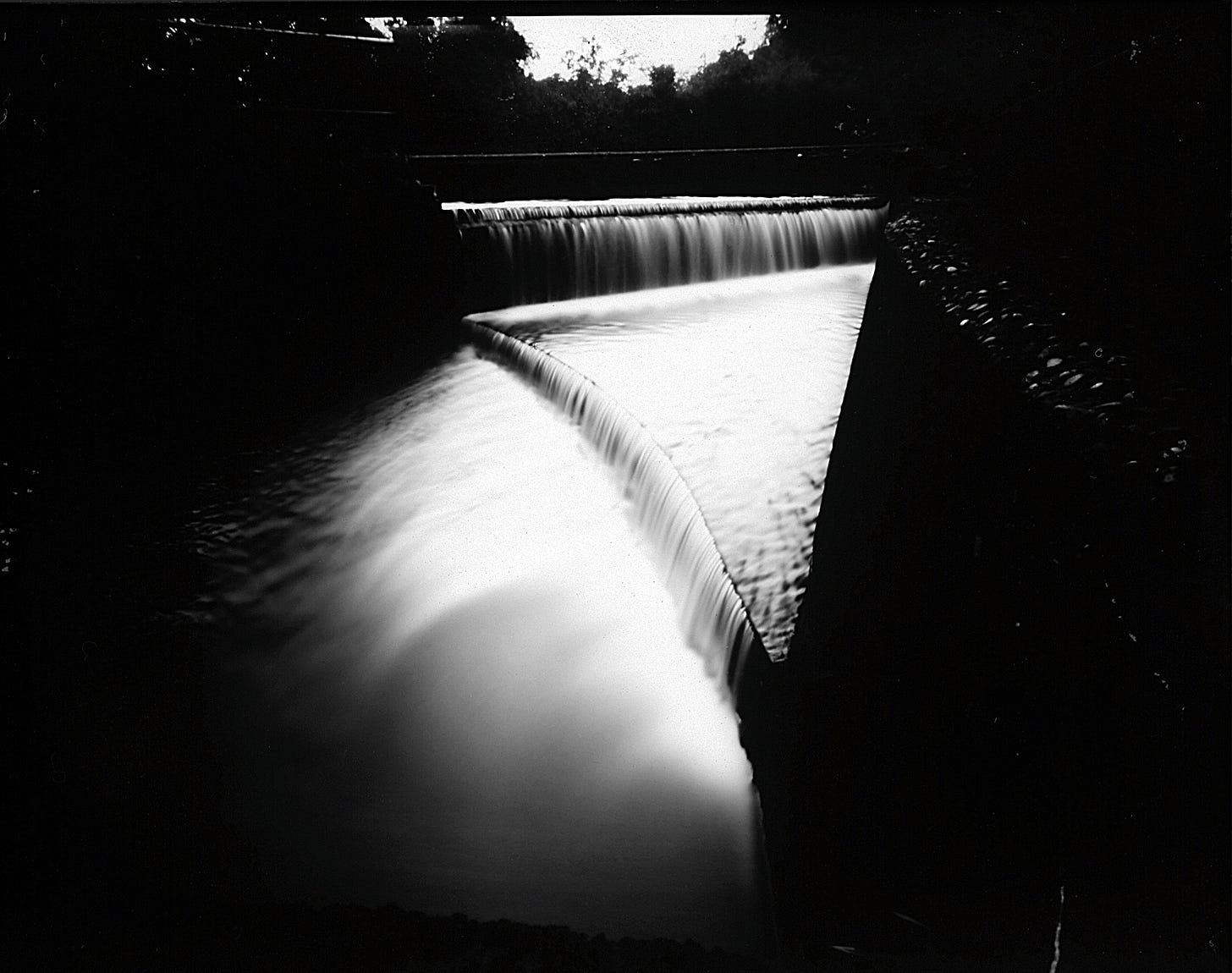 Pinhole photograph taken of Etruria Wharf, Trent and Mersey Canal, Stoke-on-Trent, 2022. © Jerome Whittingham