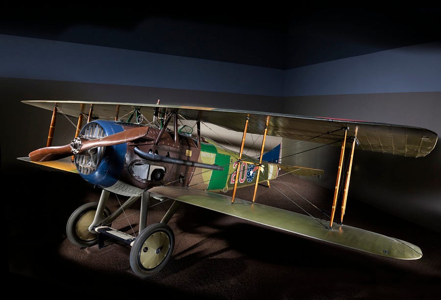 NU Newsmedia, World War One, SPAD XIII, biplane, Smithsonian National Air & Space Museum
