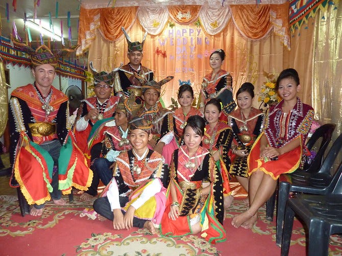 Dusun wedding party - Sabah