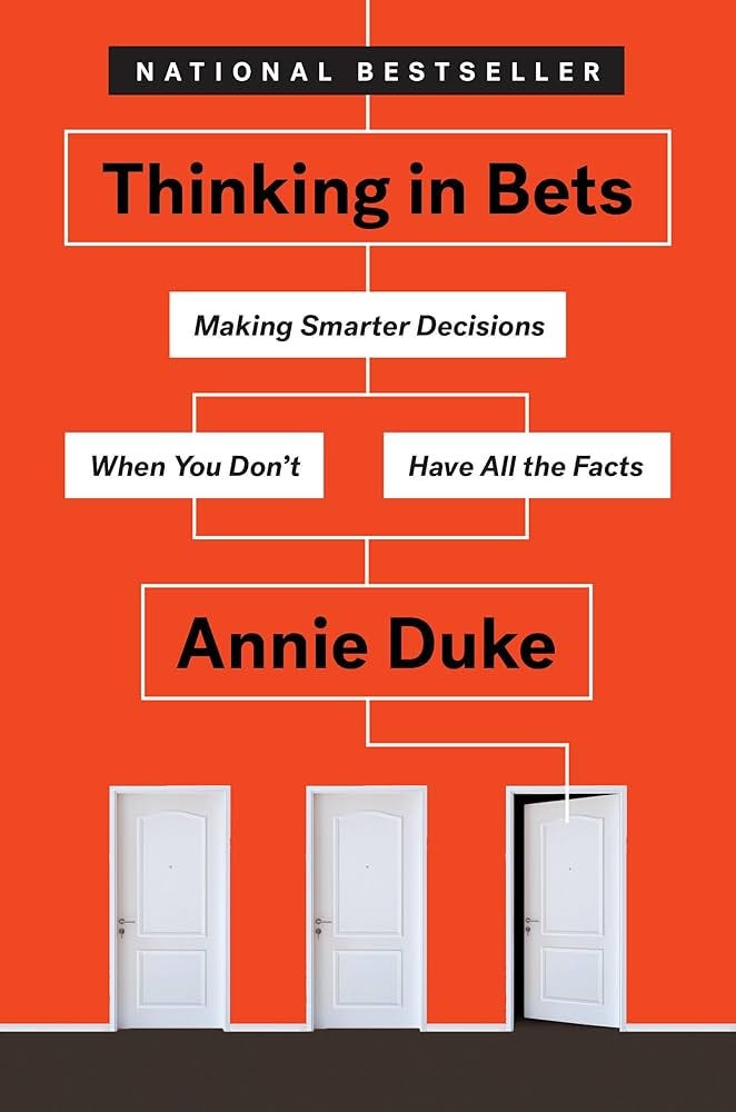 Thinking in Bets: Making Smarter Decisions When You Don't Have All the  Facts : Duke, Annie: Amazon.com.au: Books