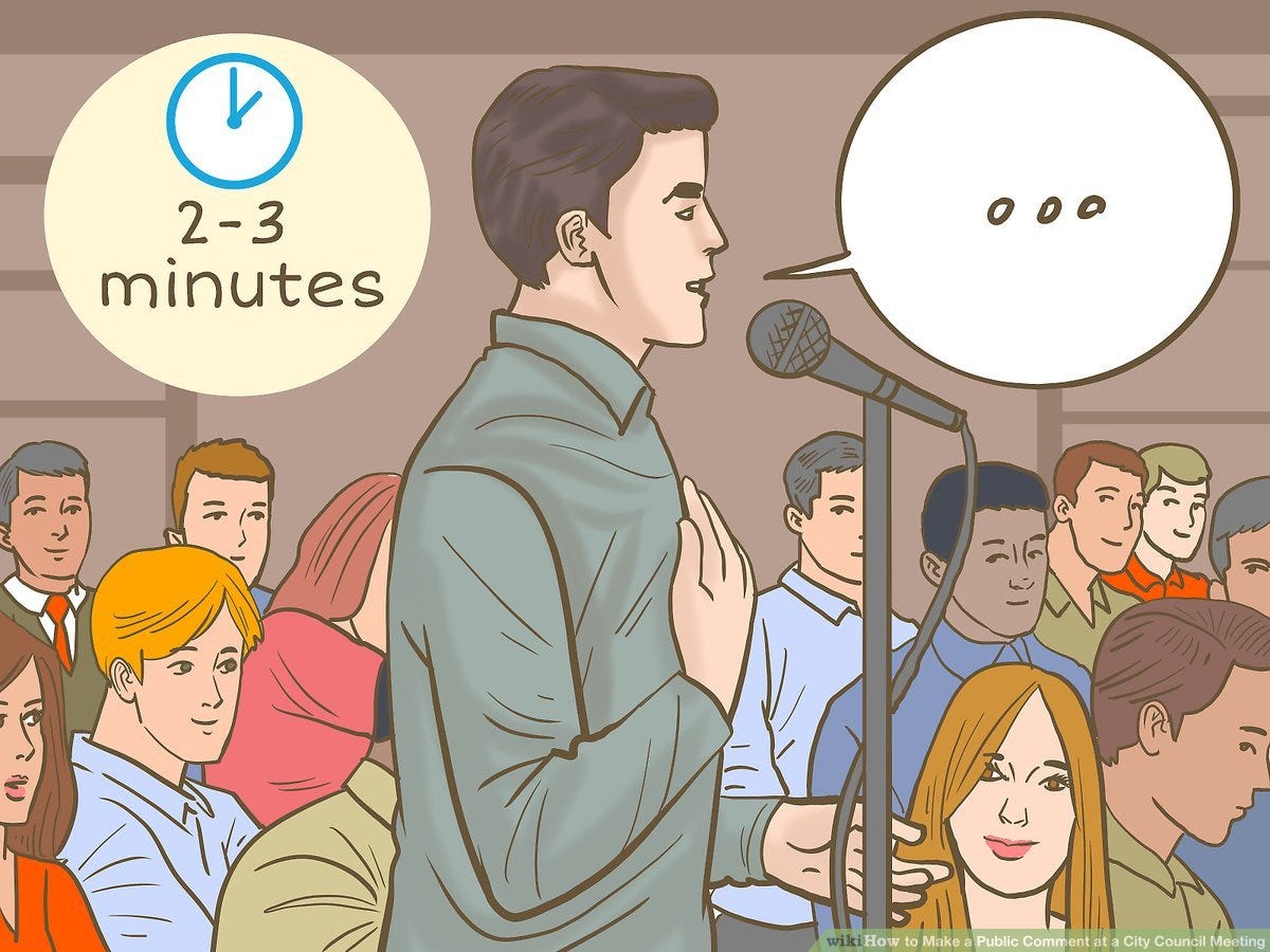 How to Make a Public Comment at a City Council Meeting: 8 Steps