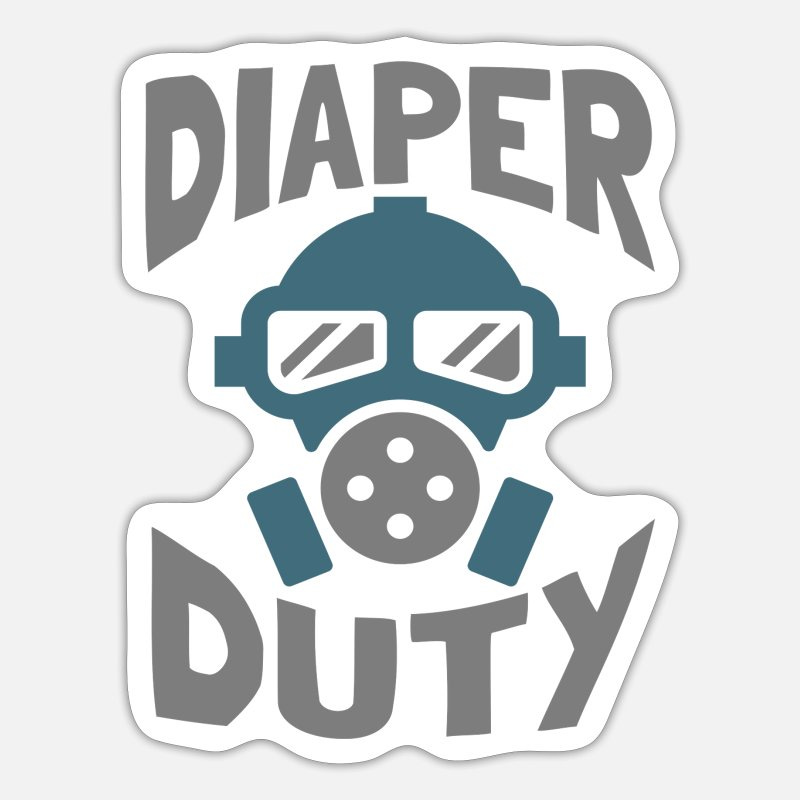 New Baby Diaper Duty 4000x4000 Sticker