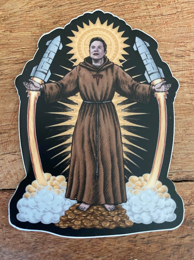 Elon Monk Elon Musk Sticker image 1