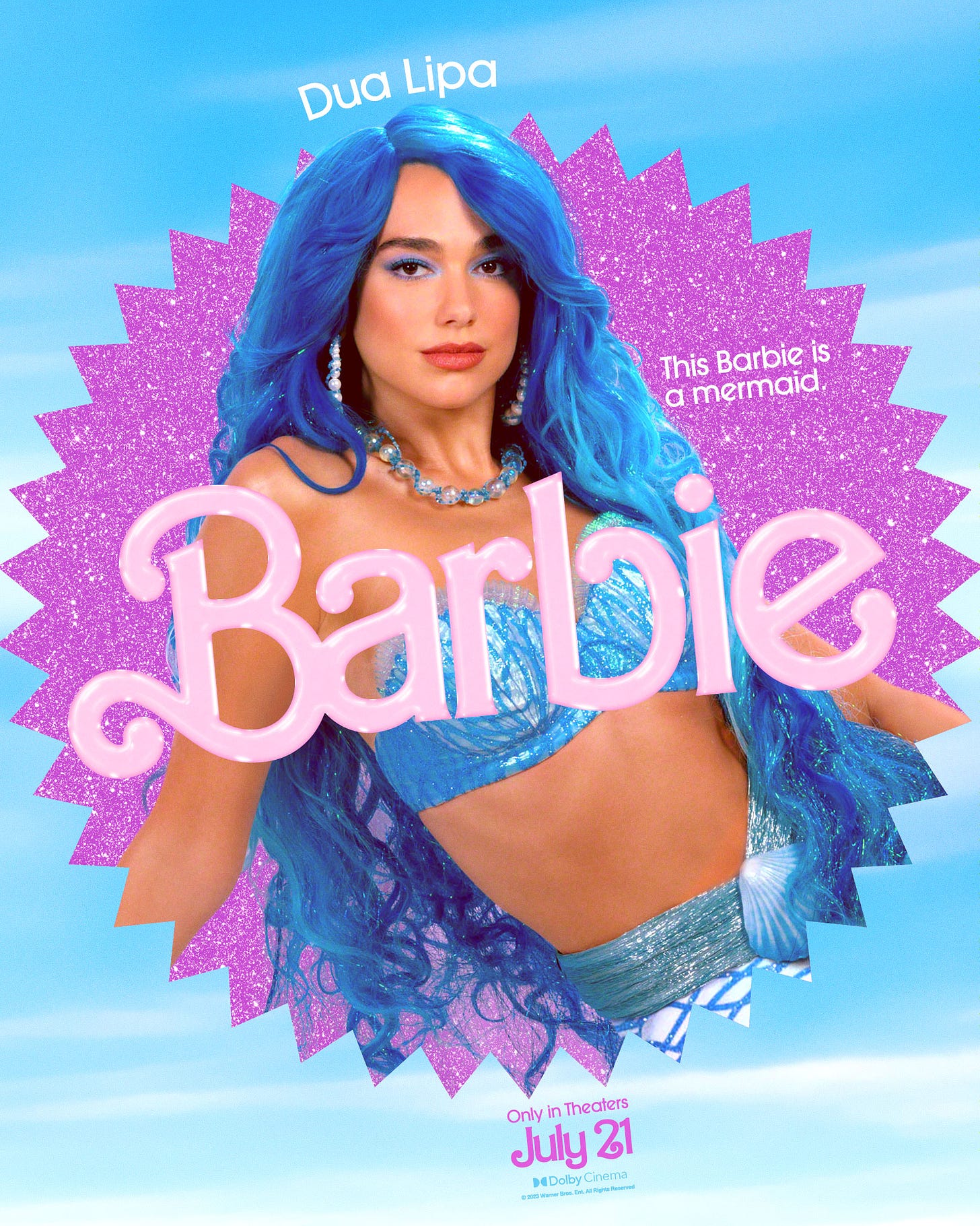 Dua Lipa to star as blue-haired mermaid in 'Barbie' movie