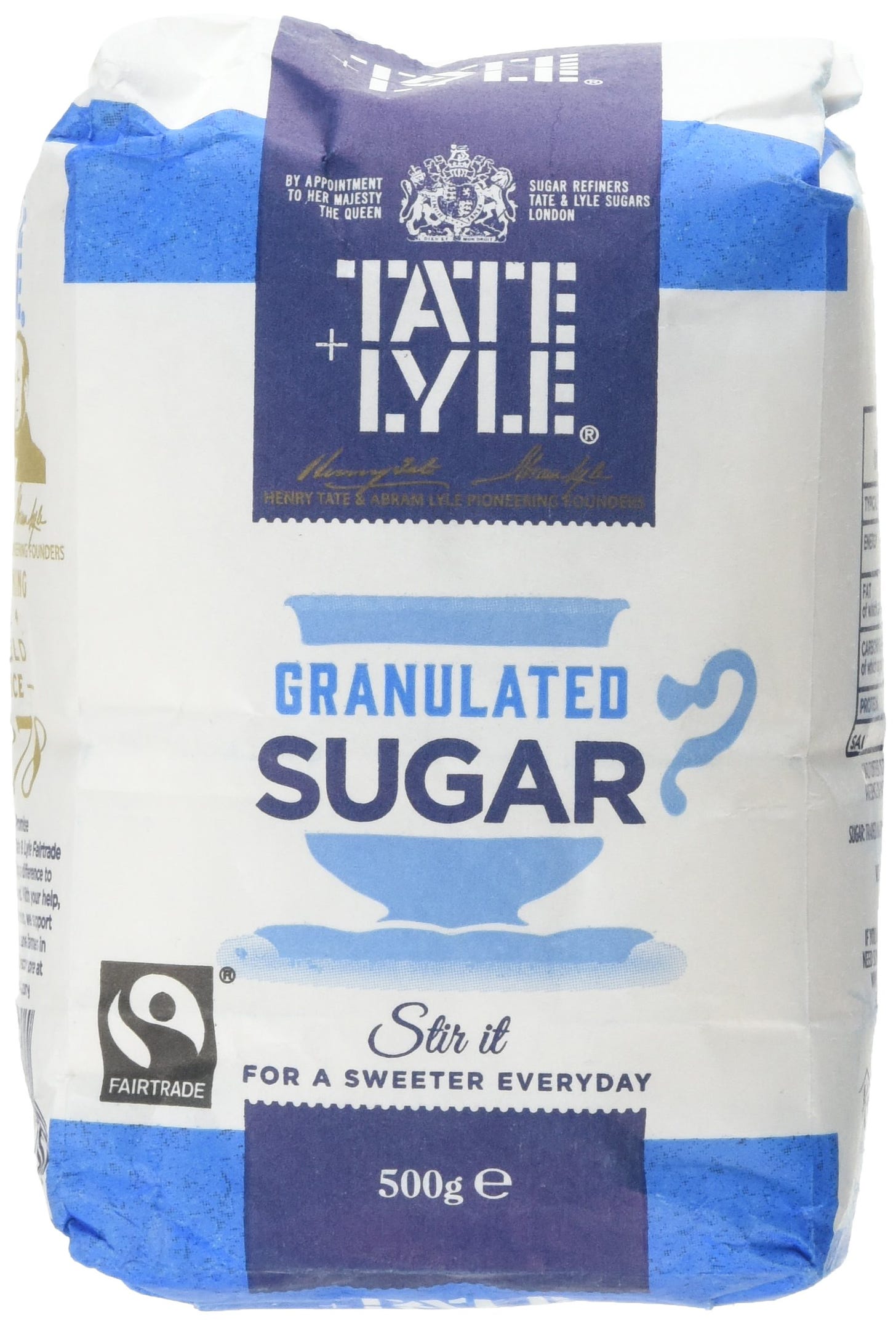 Tate and Lyle Fairtrade Granulated Sugar 500 G (Pack of 10) : Amazon.co.uk:  Grocery