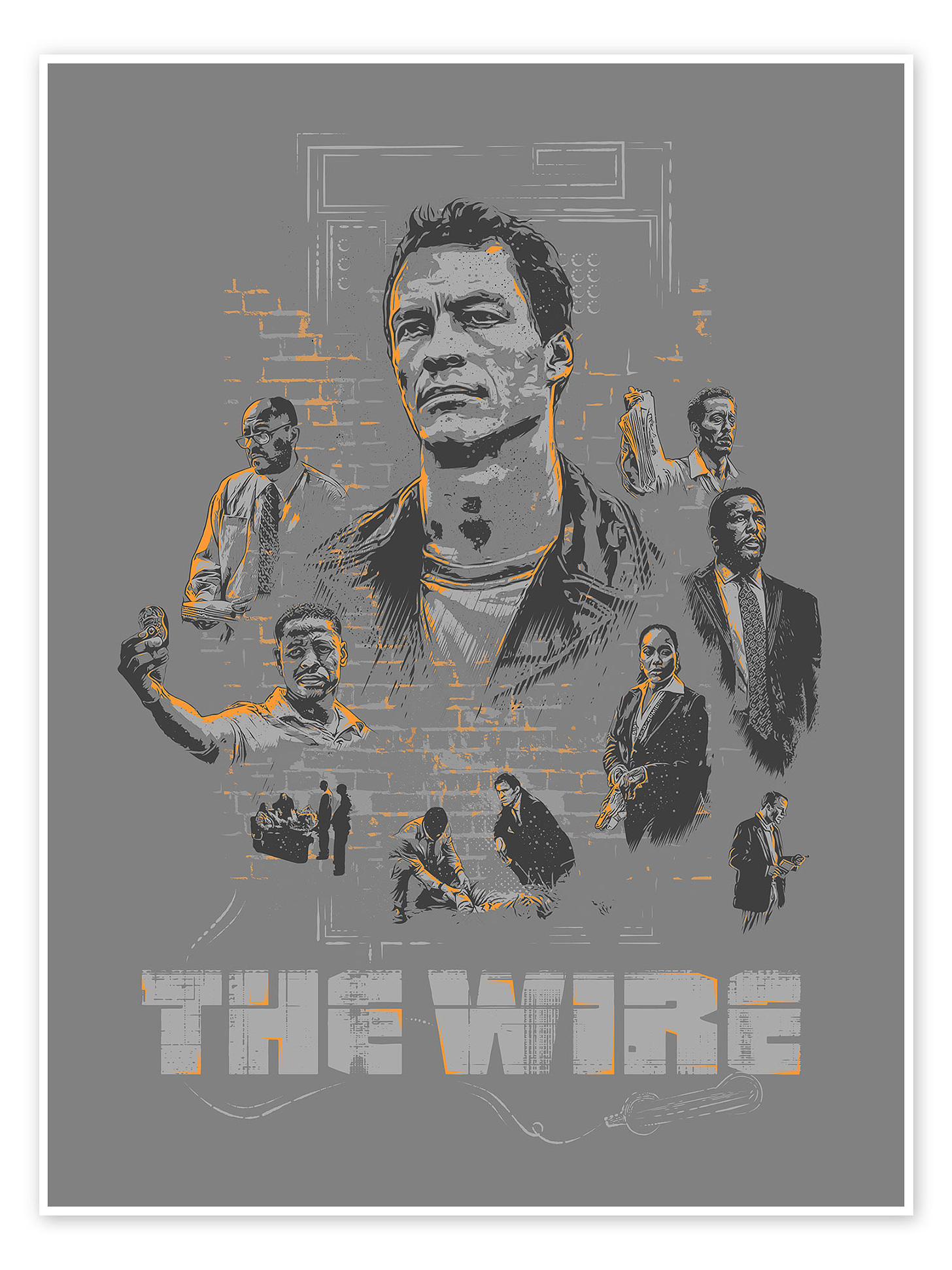 Stampa “The Wire, stagione 5” di The Usher designs | Posterlounge.it