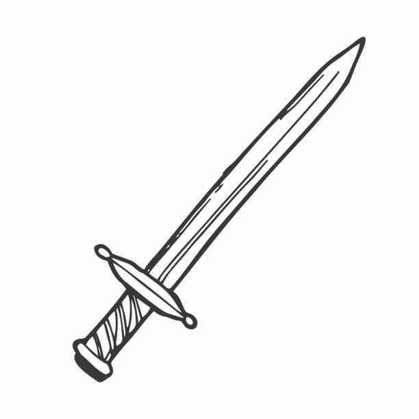 4,300+ Sword Sketch Stock Photos, Pictures & Royalty-Free ...