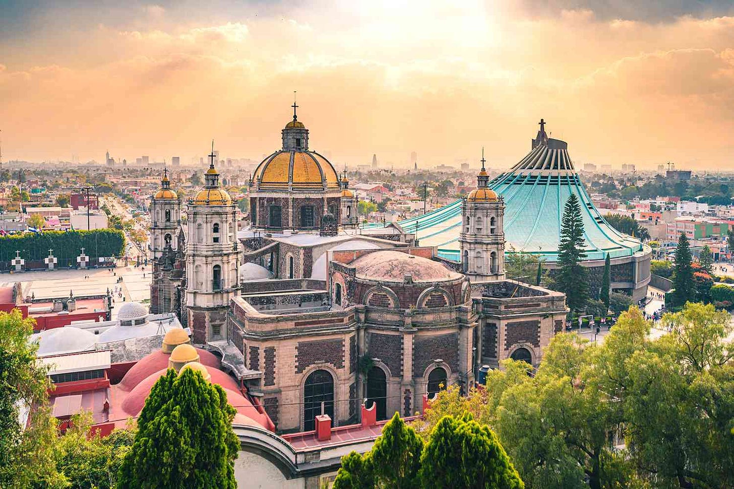 An view of Mexico City from above