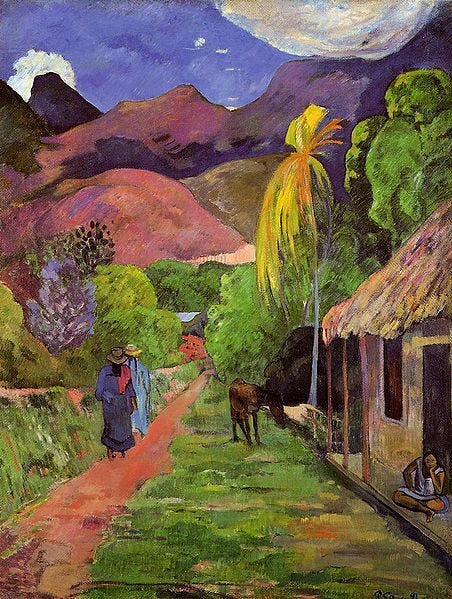 Fichier:Gauguin - Rue de Tahiti.jpg