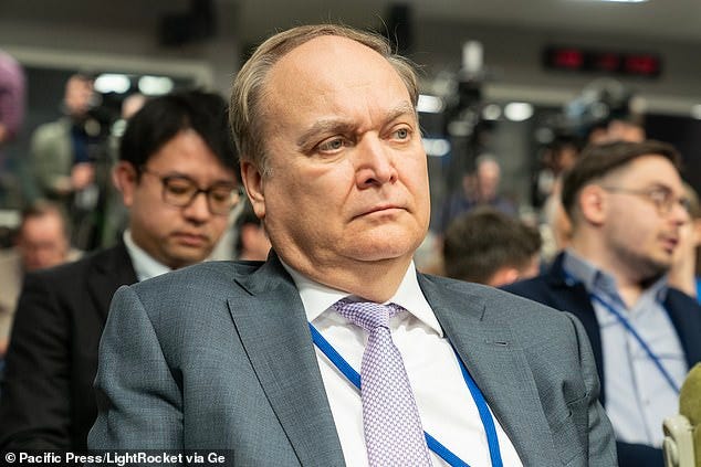 Anatoly Antonov, Russia's outgoing ambassador to the US, had a stark warning as he prepared to return to Moscow after seven years as Vladimir Putin's top man in DC