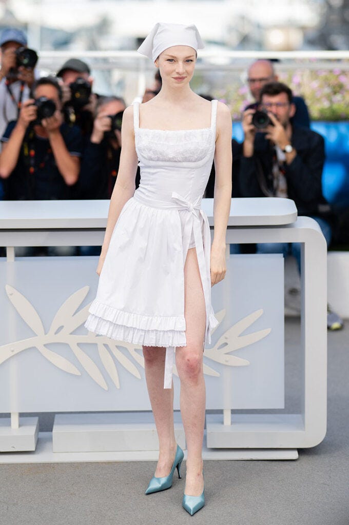 Hunter Schafer Wore Prada To The 'Kinds Of Kindness' Cannes Film Festival  Photocall