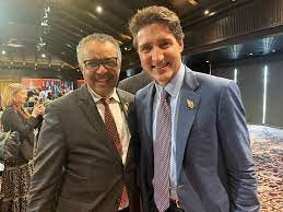 Tedros Adhanom Ghebreyesus on X: "Glad to speak with @JustinTrudeau,  #Canada Prime Minister, about the importance of sustainable financing for  @WHO and #HealthForAll. 🇨🇦's support is appreciated. #G20  https://t.co/JZrJSPJfsu" / X